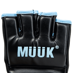 Guantilla MMA K.O Muuk Negro-Cyan