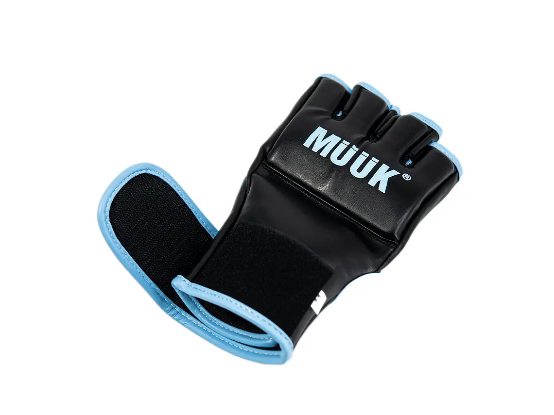 Guantilla MMA K.O Muuk Negro-Cyan 3