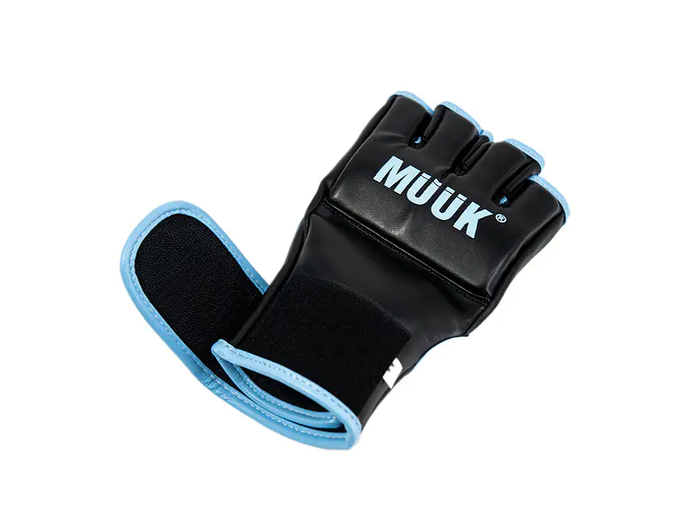 Guantilla MMA K.O Muuk Negro-Cyan 3
