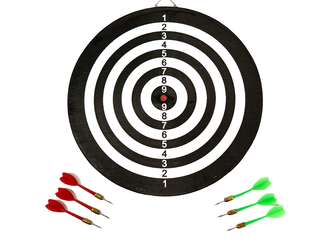 Tablero De Dardos Bus Sport 15 Pulgadas + 6 Dardos 2