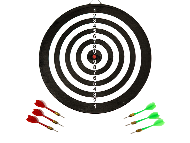 Tablero De Dardos Bus Sport 15 Pulgadas + 6 Dardos 2