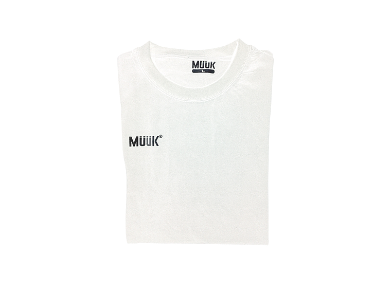 Polera Muuk 100% Algodón Blanca 3