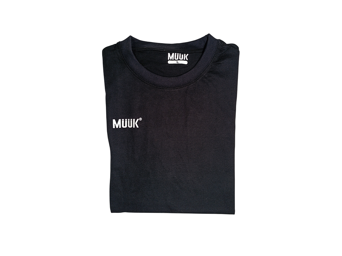 Polera Muuk 100% Algodón Negro 2