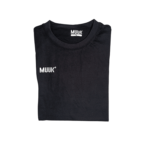 Polera Muuk 100% Algodón Negro