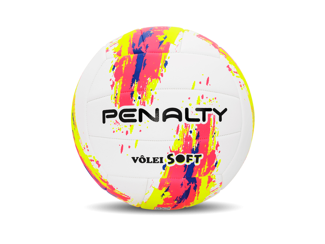Balón de Voleyball Penalty Soft XXIII Blanco/Rosado 1