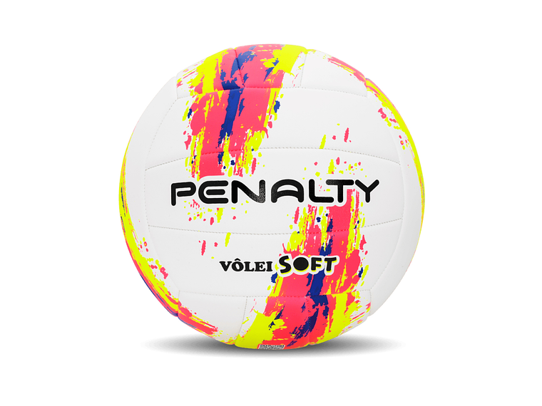 Balón de Voleyball Penalty Soft XXIII Blanco/Rosado 1