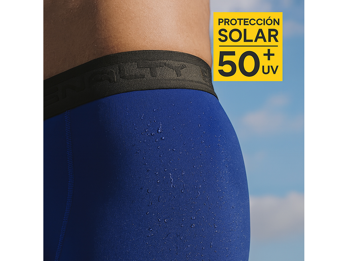 Calza Corta Penalty Flat Azul Rey 2