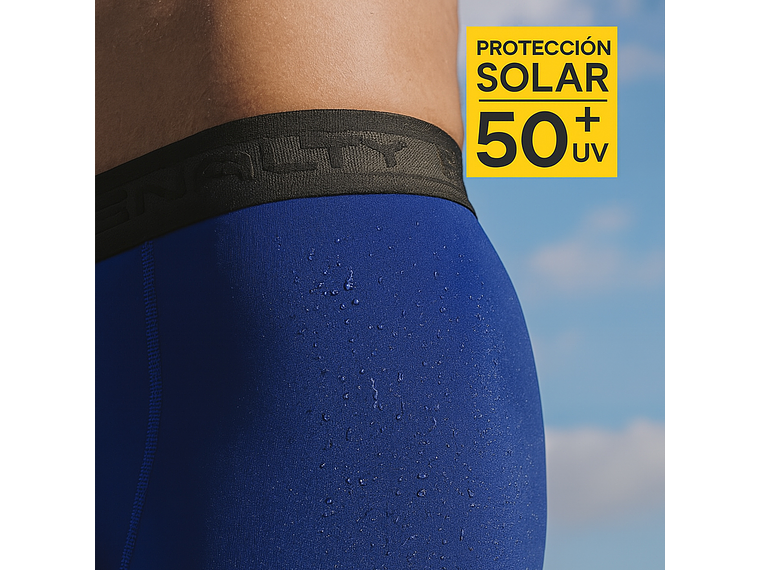 Calza Corta Penalty Flat Azul Rey 2