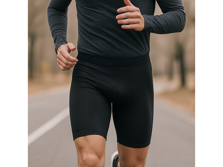 Calza Short Deportiva Penalty Skin S/Bolsillo Negro 2