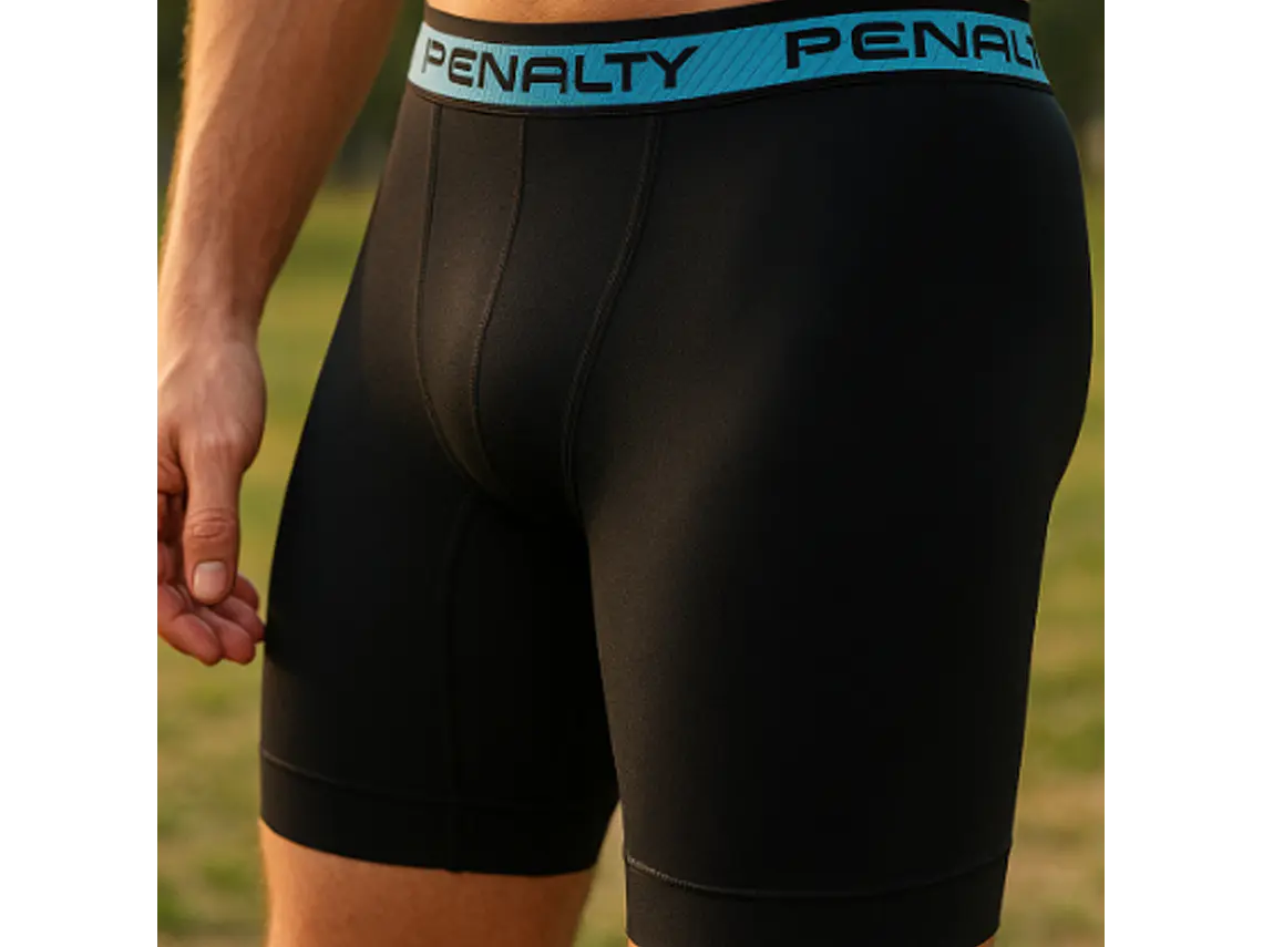 Bermuda Penalty Seamless VII Negro/Azul 2