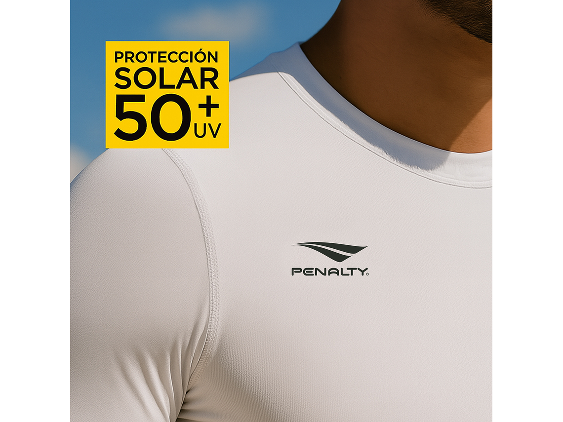 Polera Primera Capa Penalty Skin Termica Blanca 2
