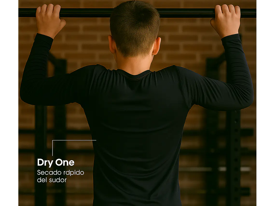 Primera Capa Skin Térmica ML 076 Negro Juvenil  3