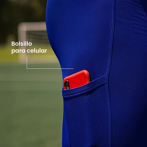 Calza Corta Penalty Skin 183 C/Bolsillo Azul Rey 