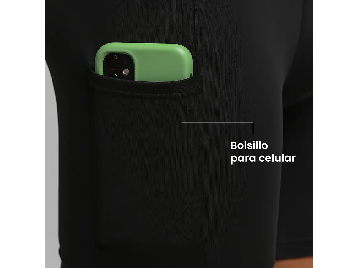 Calza Corta Penalty Skin 183 C/Bolsillo Negro 2