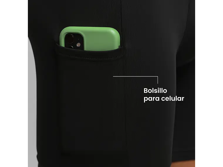 Calza Corta Penalty Skin 183 C/Bolsillo Negro 2