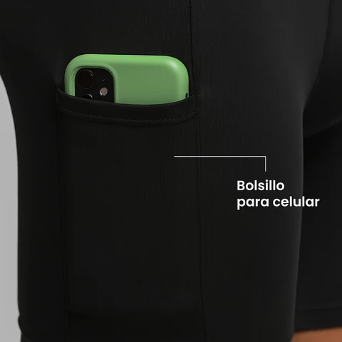 Calza Corta Penalty Skin 183 C/Bolsillo Negro