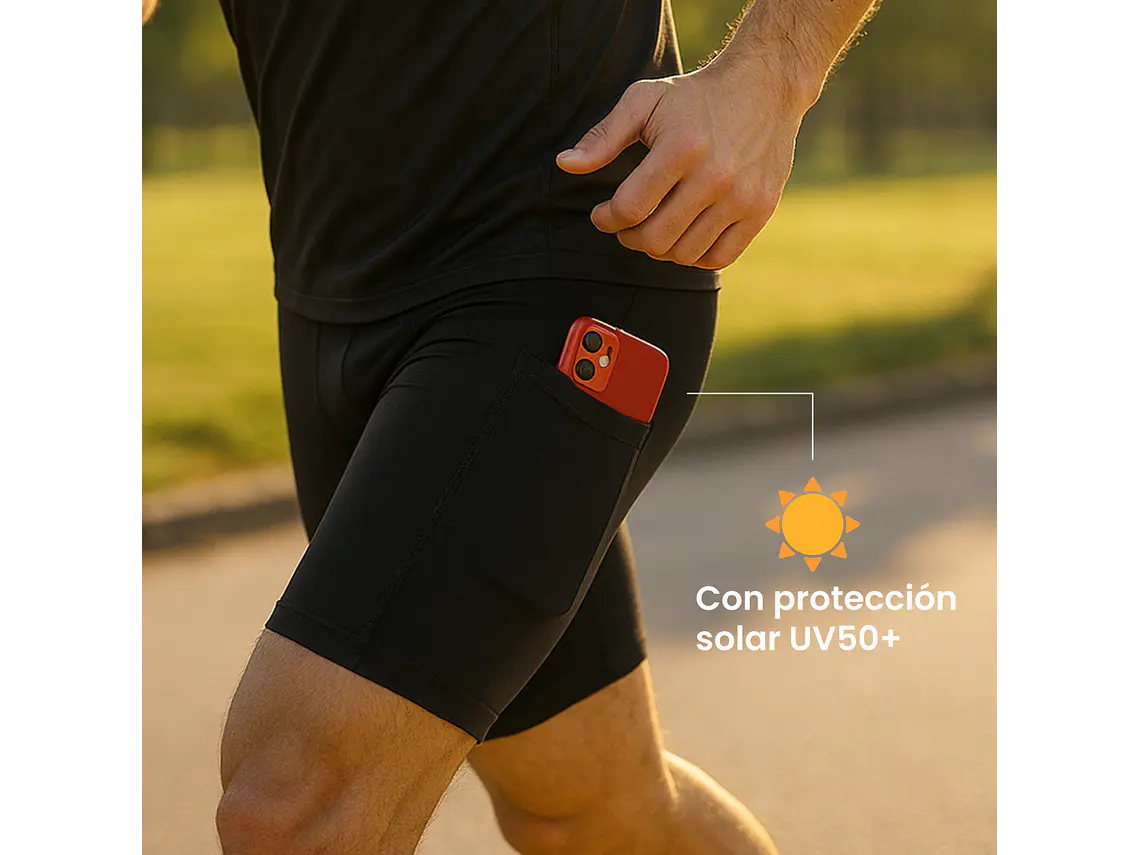 Calza Corta Penalty Skin 183 C/Bolsillo Negro 4