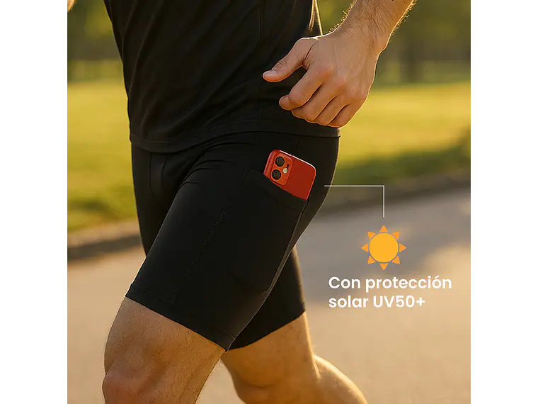 Calza Corta Penalty Skin 183 C/Bolsillo Negro 4