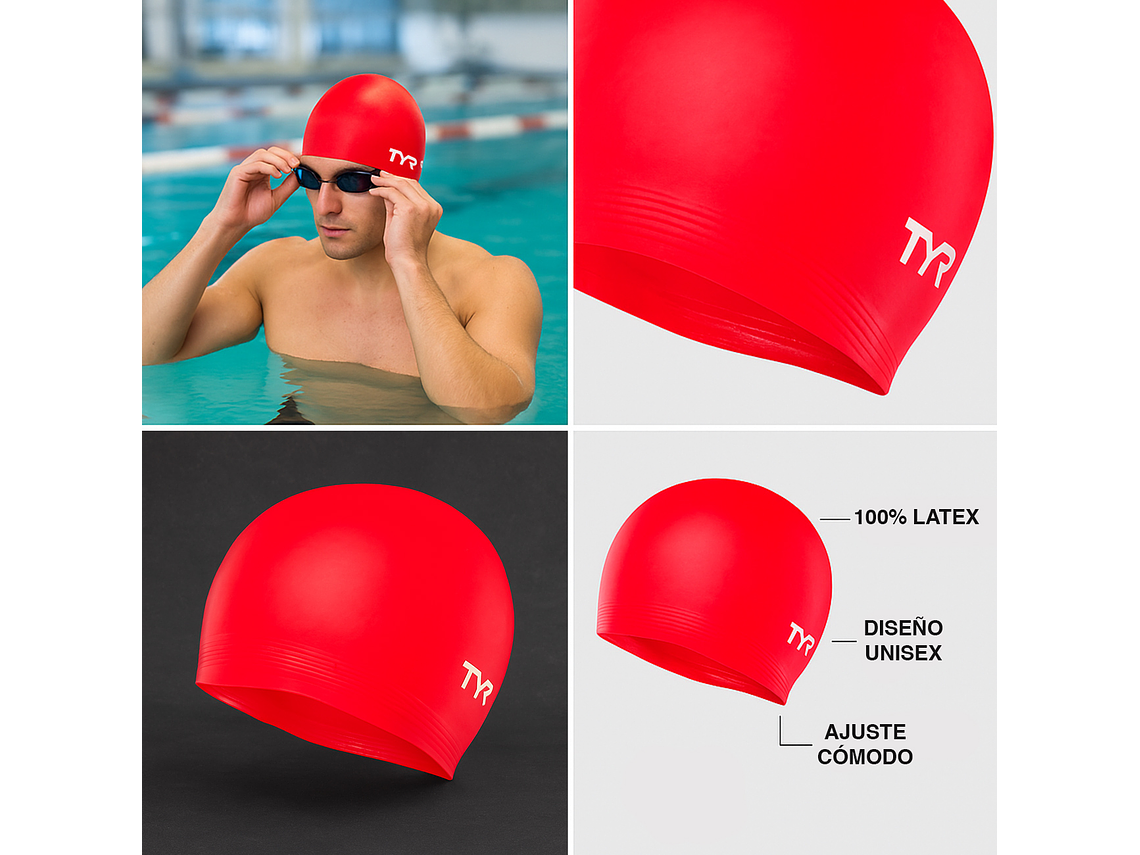 Gorra de Natación TYR Latex 5