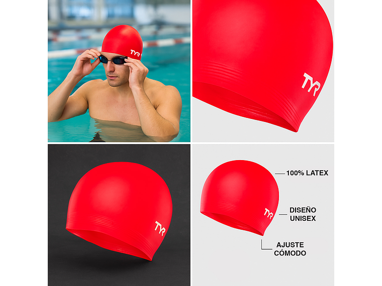 Gorra de Natación TYR Latex 5