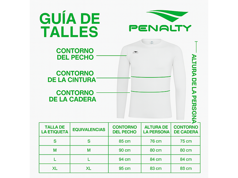 Polera Primera Capa Penalty Skin Termica Blanca 7