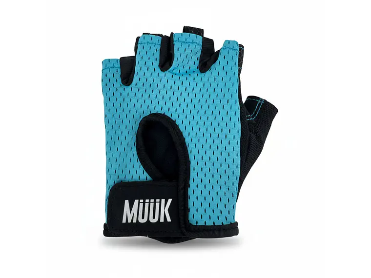 Guante de Pesas Muuk Fit Grip Celeste 3