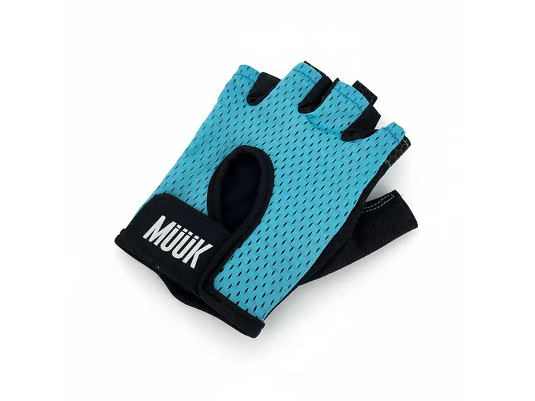 Guante de Pesas Muuk Fit Grip Celeste 5