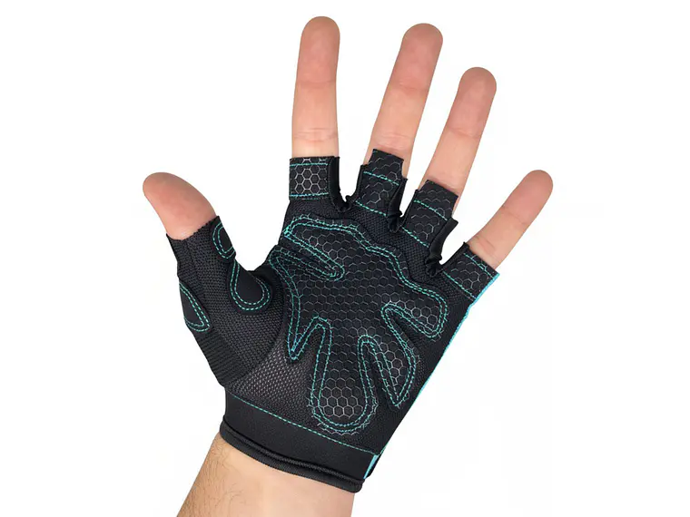 Guante de Pesas Muuk Fit Grip Celeste 6
