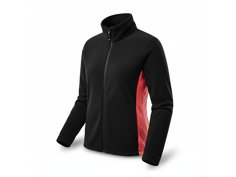 Chaqueta Penalty Fleece Negro/Rosa 4