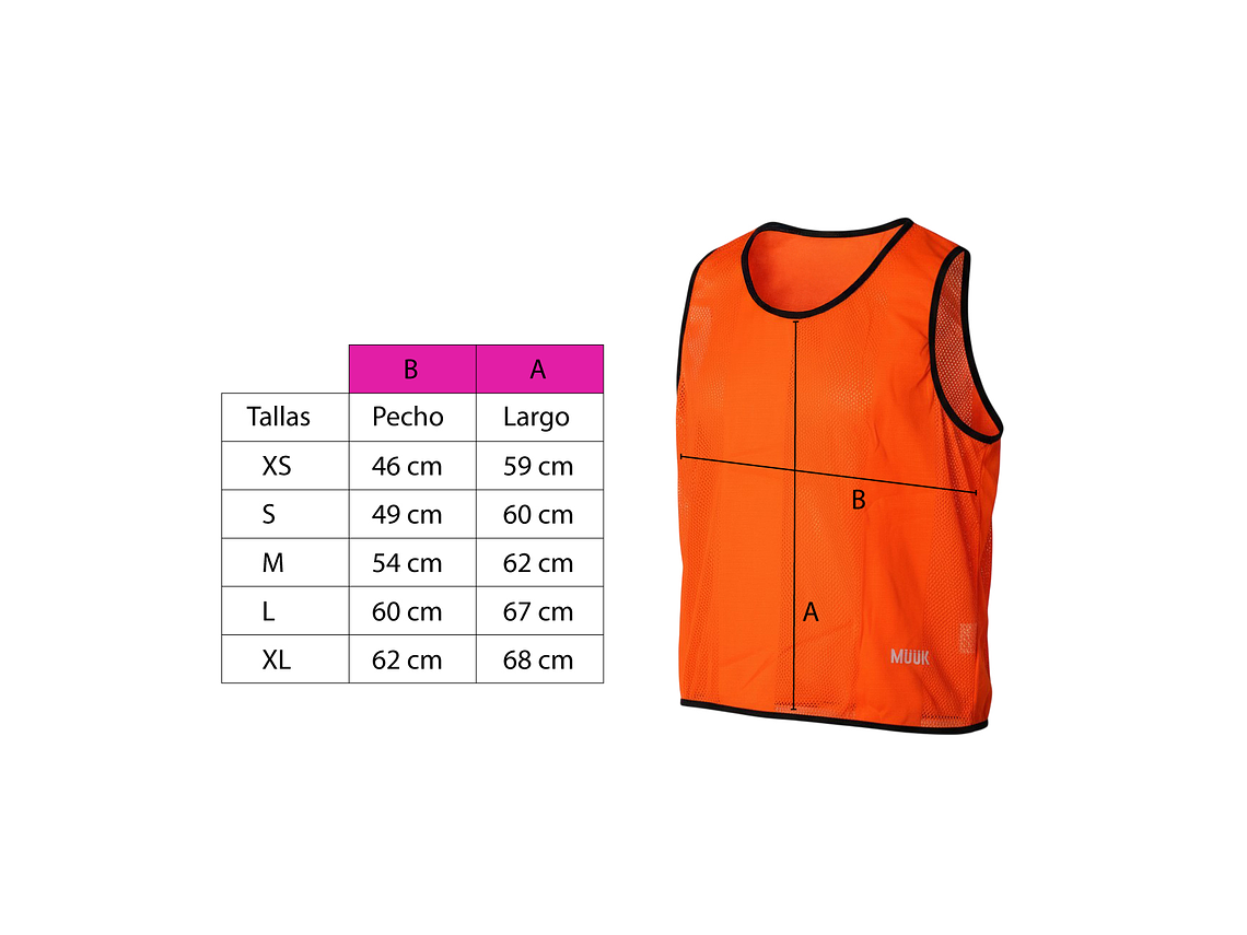 Pack 10 Unds Peto Deportivo Muuk XXV Amarillo Fluor 3