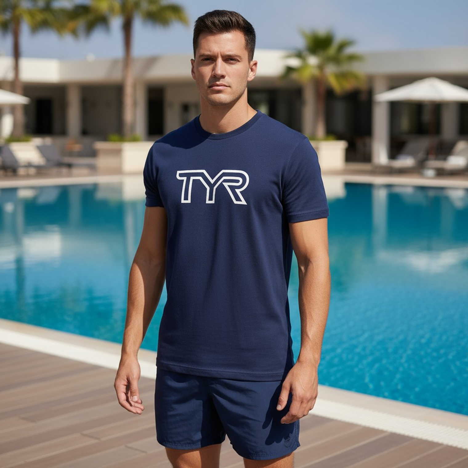 Polera TYR Ultrasoft Navy 6