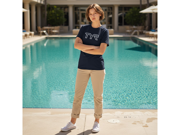 Polera TYR Ultrasoft Navy 5