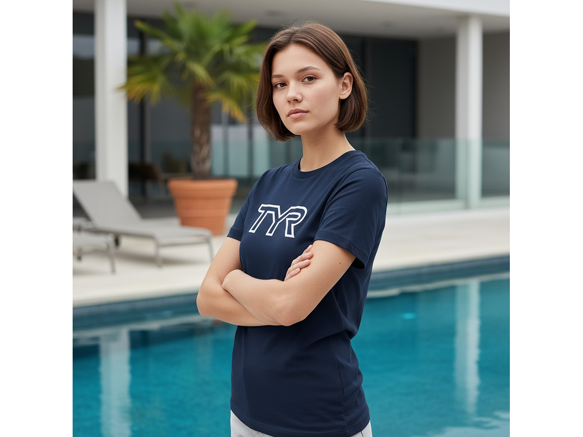 Polera TYR Ultrasoft Navy 2