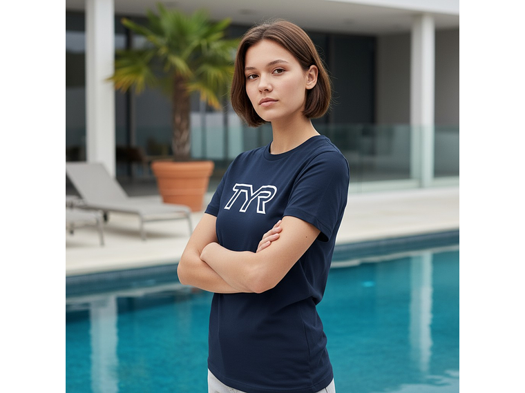 Polera TYR Ultrasoft Navy 2