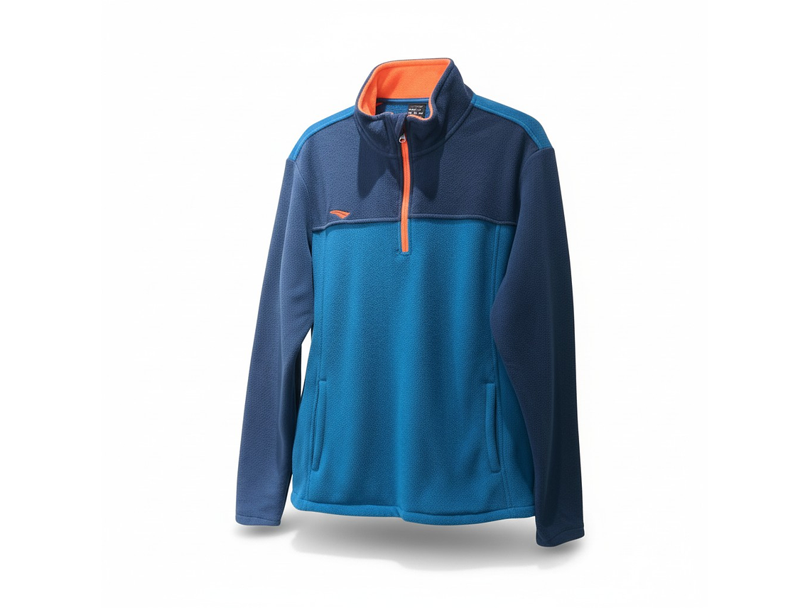 Chaqueta Penalty Fleece Azul Marino/Verde 1