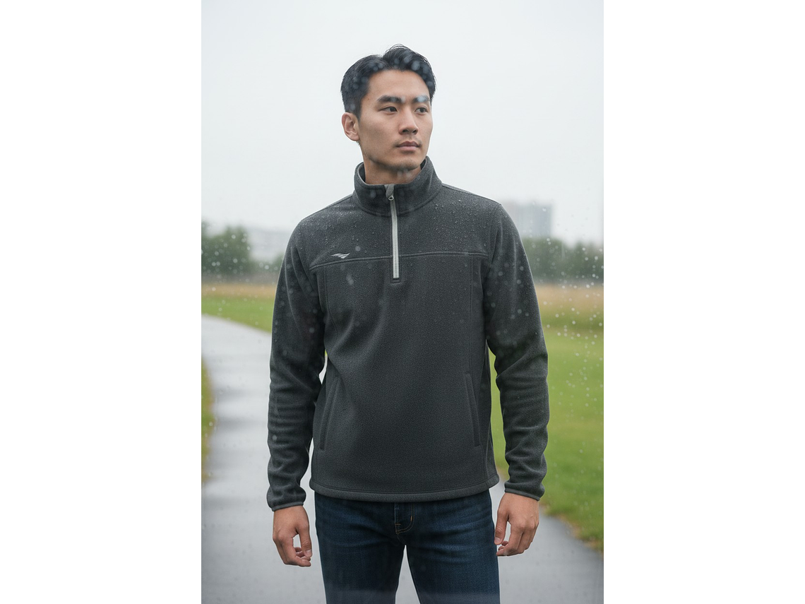 Chaqueta Penalty Fleece Negro/Gris 2