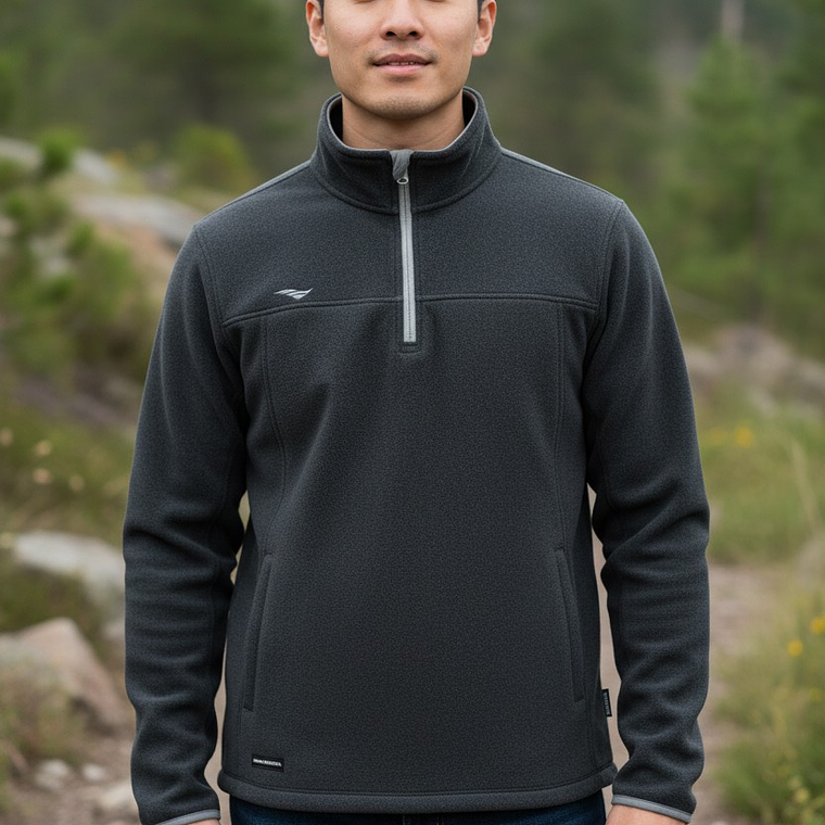 Chaqueta Penalty Fleece Negro/Gris 3