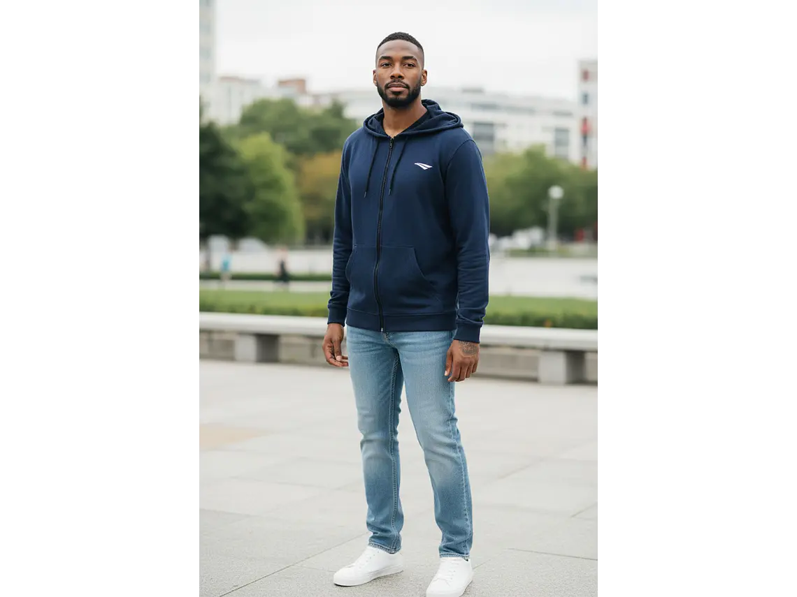 Poleron con Gorro Penalty Duo Confort 129 Azul  5