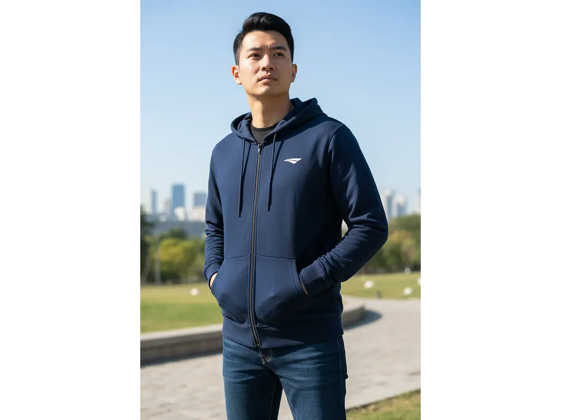 Poleron con Gorro Penalty Duo Confort 129 Azul  2