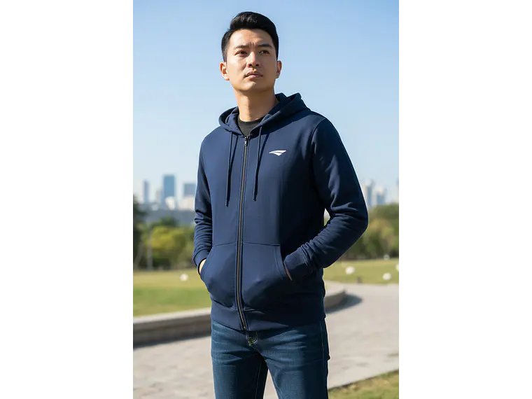 Poleron con Gorro Penalty Duo Confort 129 Azul  2