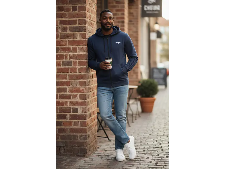 Poleron con Gorro Penalty Duo Confort 129 Azul  6