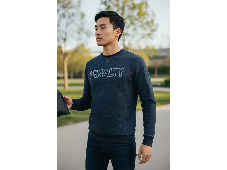Poleron Penalty Moletom Azul Oscuro 2