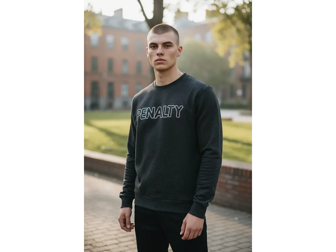 Poleron Penalty Moletom Negro 2