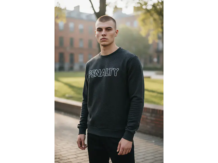Poleron Penalty Moletom Negro 2