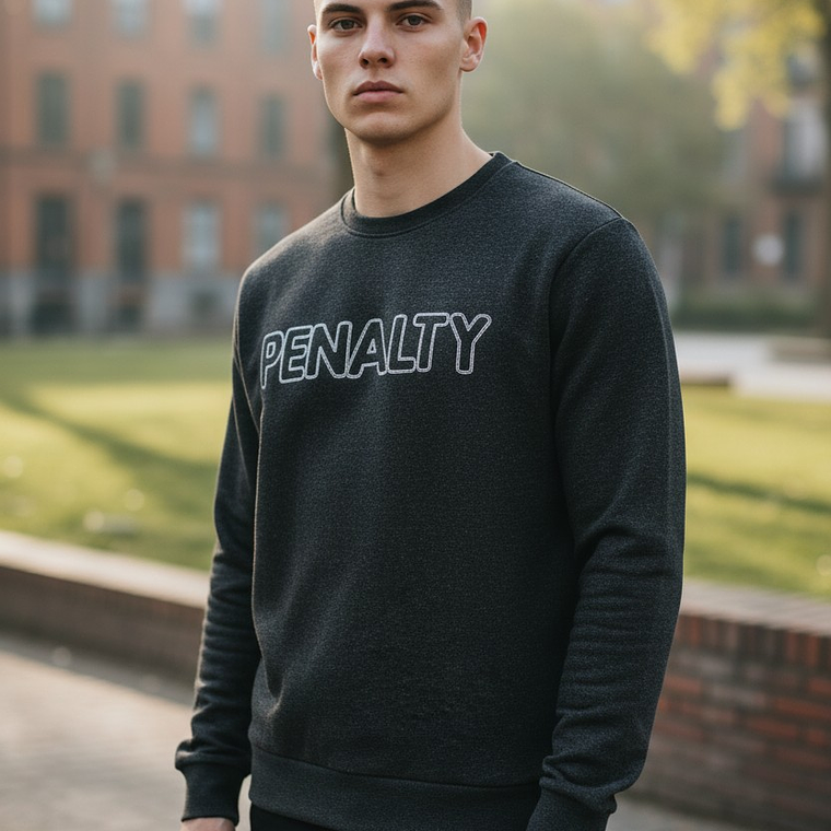 Poleron Penalty Moletom Negro 2