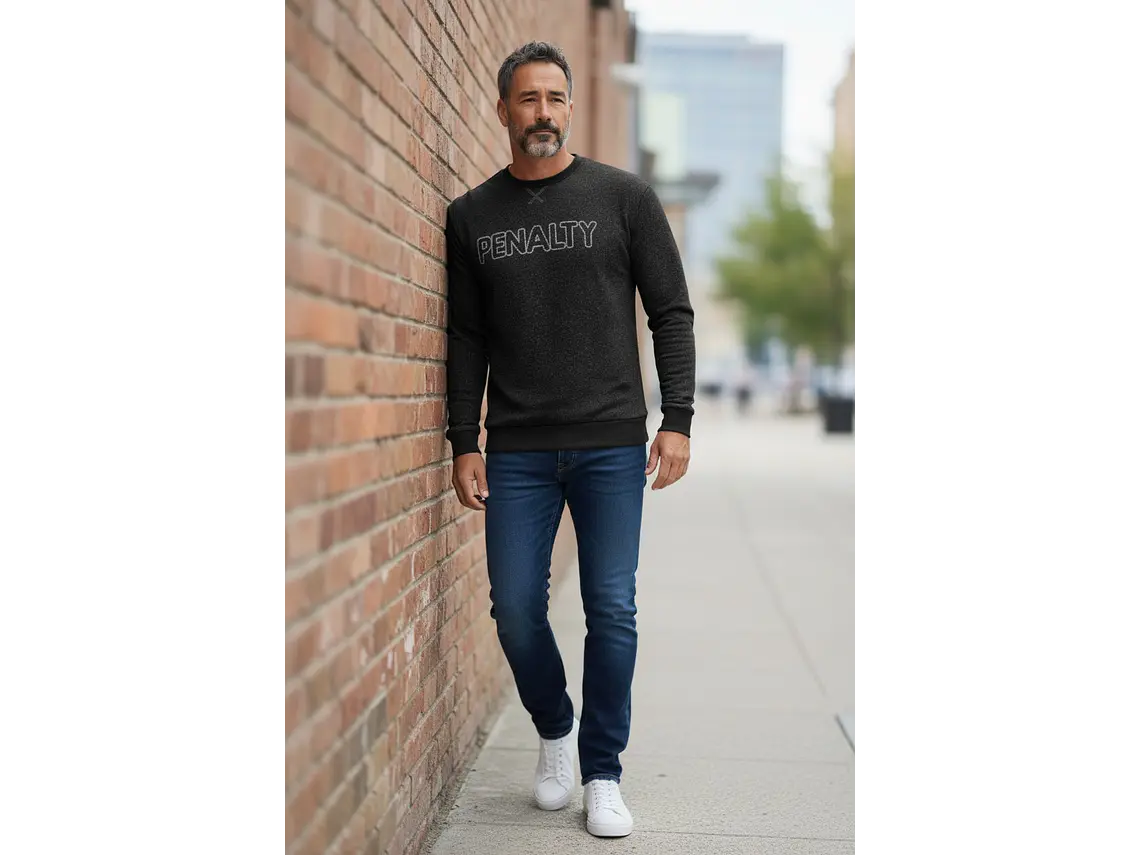 Poleron Penalty Moletom Negro 4