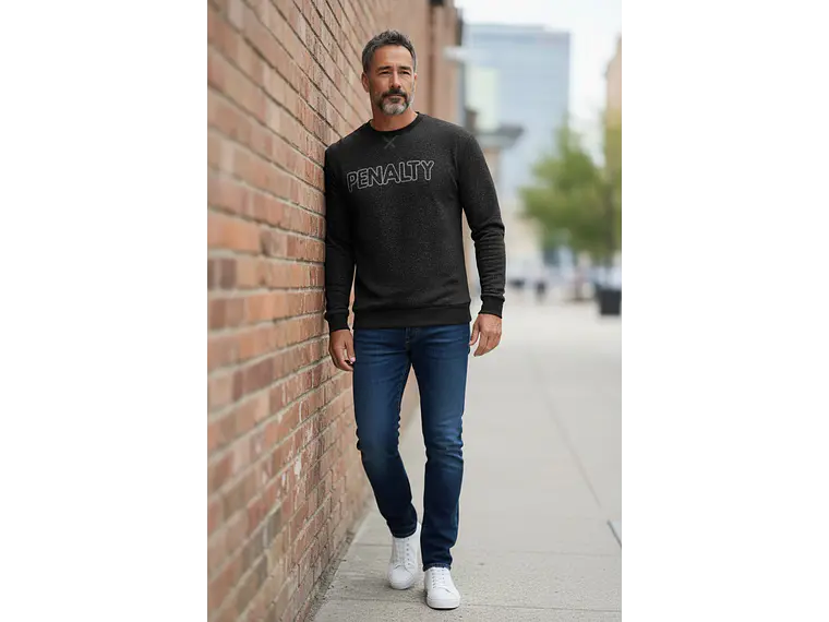 Poleron Penalty Moletom Negro 4
