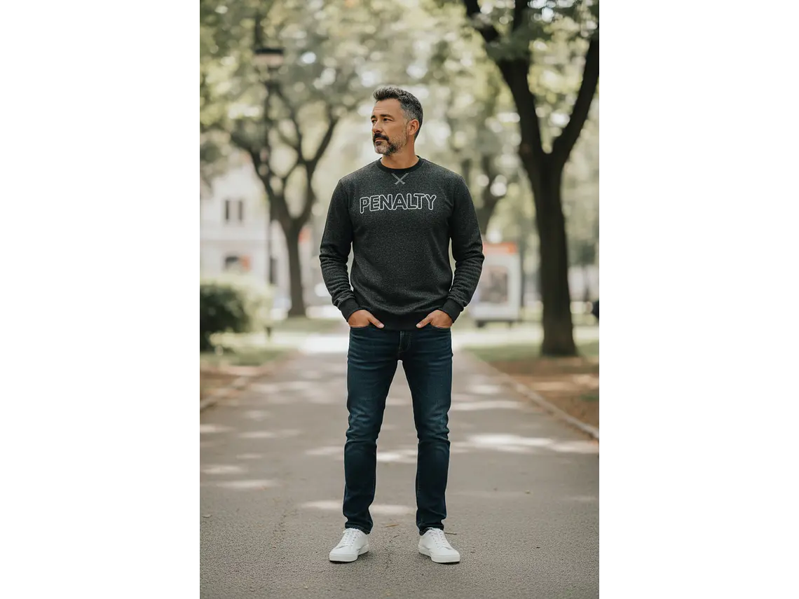 Poleron Penalty Moletom Negro 5