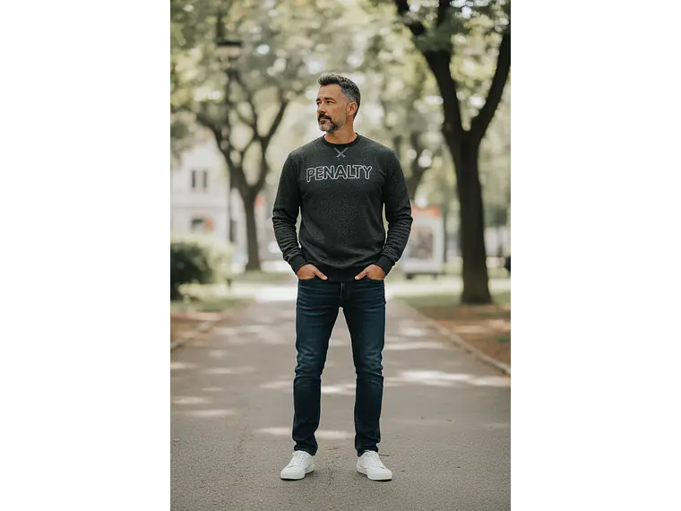 Poleron Penalty Moletom Negro 5