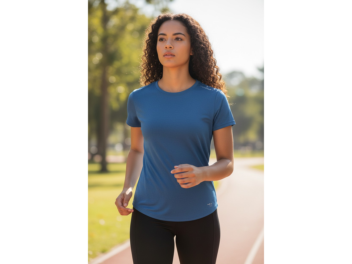 Polera Block Femenina Azul 3